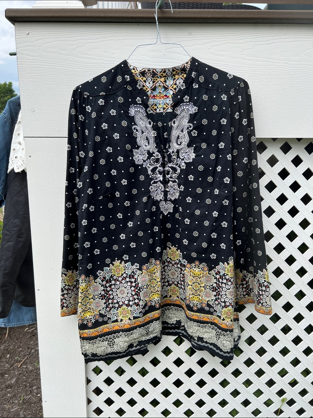 Robert Graham Carlisle Cotton Tunic Top